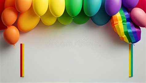 LGBT Pride Day Celebration Art Rainbow Stock Illustration ...