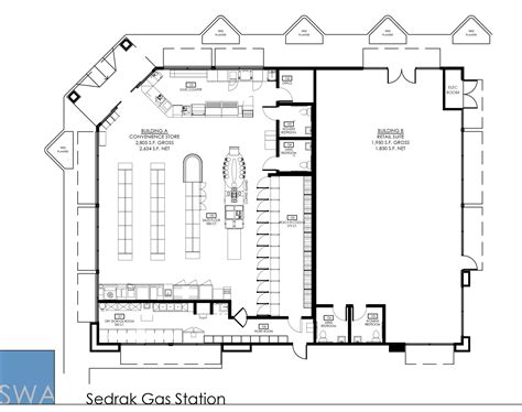 Gas Station Floor Plan Design - floorplans.click