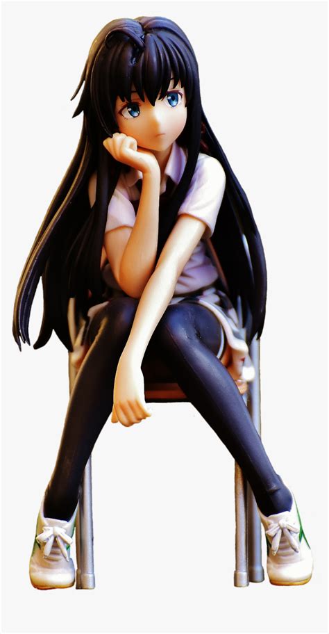 Anime Girl Sitting Png, Transparent Png , Transparent Png Image - PNGitem