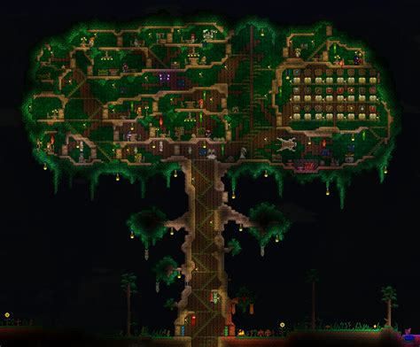 My take on tree house! : Terraria