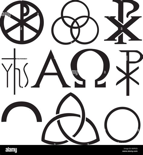 A set of religious Christian symbols Stock Photo - Alamy