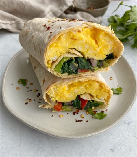 Breakfast Veggie Wraps - onebalancedlife.com