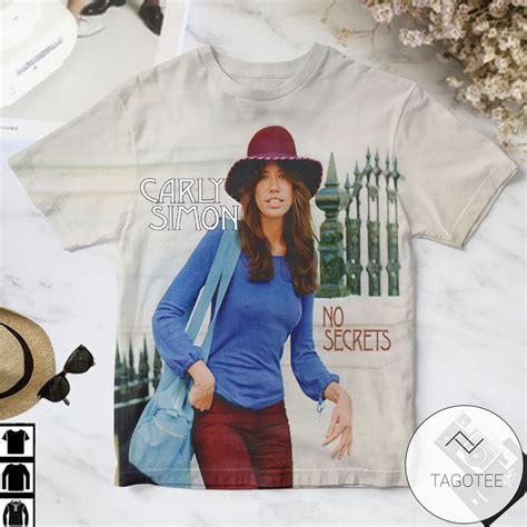 Carly Simon No Secrets Album Cover Shirt - Cryptizen - is an online ...