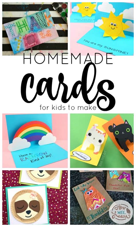 Homemade Cards for Kids to Make - How Wee Learn