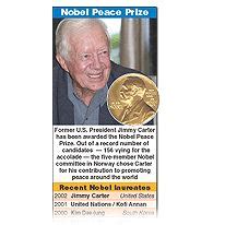 NOBEL PRIZE: Jimmy Carter wins Nobel Peace Prize infographic