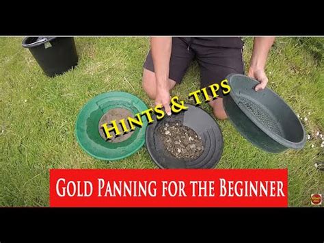 GOLD PANNING TIPS FOR BEGINNERS - YouTube