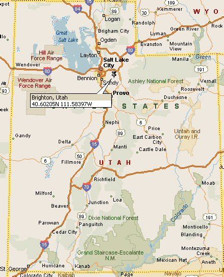 Brighton, Utah Map 4