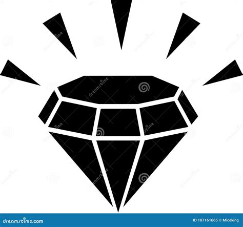 Diamond bling vector stock vector. Illustration of jewel - 107161665