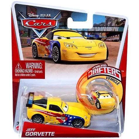 Disney Pixar Cars Cars 2 Main Series Jeff Gorvette with Metallic Finish Exclusive 155 Diecast ...