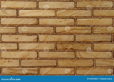 Wall of wood bricks stock image. Image of bricks, forests - 39394369