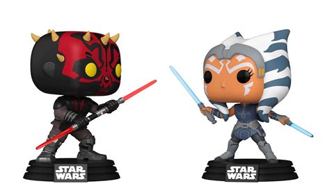 Funko POP! Star Wars: Clone Wars Ahsoka vs Darth Maul Vinyl Bobblehead ...