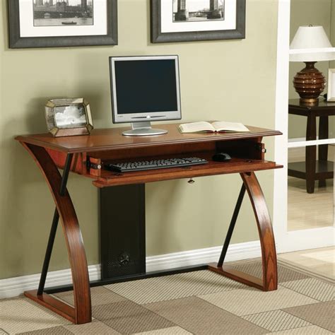 Classic Oak Wood Desk with Keyboard Tray - 16291371 - Overstock.com Shopping - Great Deals on ...