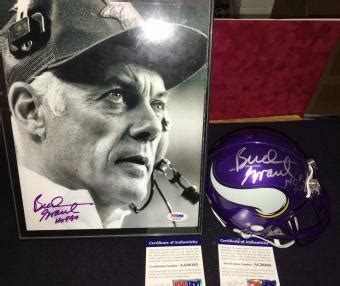 Bud Grant Memorabilia, Autographed & Signed