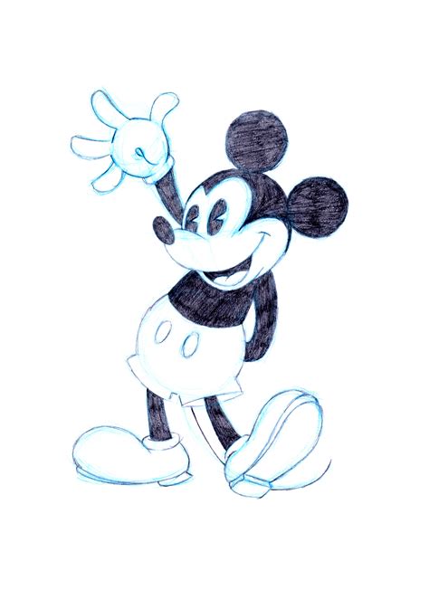 Mickey Mouse--Sketch by PadawanLinea on DeviantArt