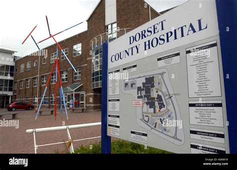 Dorset County Hospital in Dorset Britain UK Stock Photo - Alamy