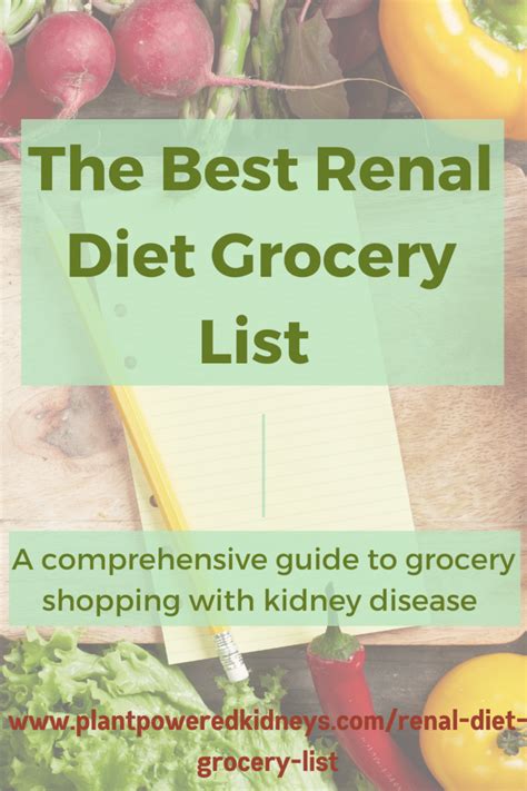 Renal Diet Grocery List: A Comprehensive Guide to Get You Started