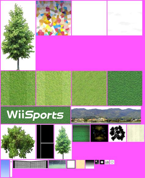 Wii - Wii Sports - Tennis Field A - The Textures Resource