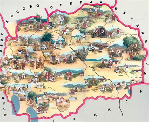 Large tourist map of Macedonia | Macedonia | Europe | Mapsland | Maps of the World