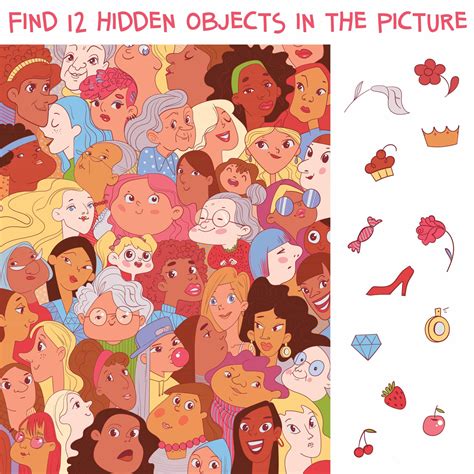 Brain Teasers Find The Hidden Objects Difficult - Anastasia bogo