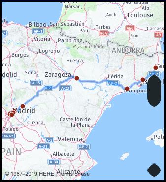 What is the distance from Girona Spain to Madrid Spain? Google Maps ...