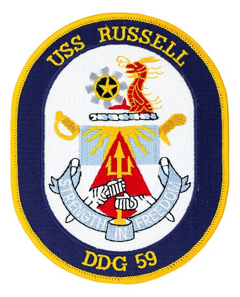 USS Russell DDG-59 Ship Patch | Flying Tigers Surplus