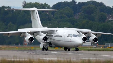 British Aerospace BAe 146-200 of Cello Aviation Landing at Bern Airport ...