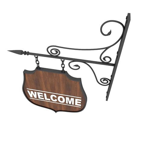 Welcome Sign - Free 3D Model by nvere