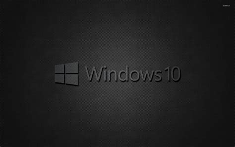 Windows 10 transparent text logo on black wallpaper - Computer wallpapers - #45816