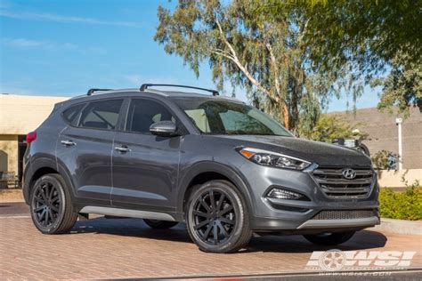 2017 Hyundai Tucson with 19" TSW Brooklands in Matte Black wheels | Wheel Specialists, Inc.