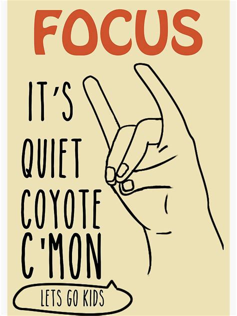 "Quiet Coyote" Poster for Sale by lampiek | Redbubble