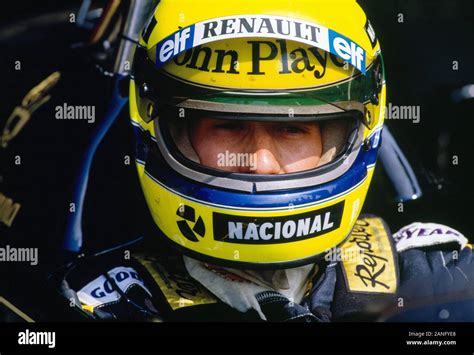 Ayrton Senna. 1986 San Marino Grand Prix Stock Photo - Alamy