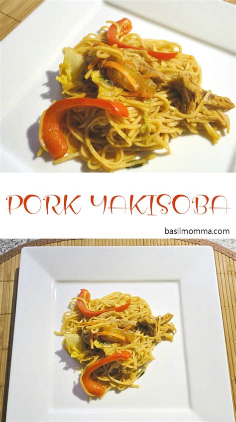 Pork Yakisoba Recipe {Easy 35 Minute Dinner} - Basilmomma