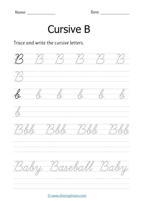 3rd Grade Cursive Handwriting Practice Worksheets Workbook, 52% OFF