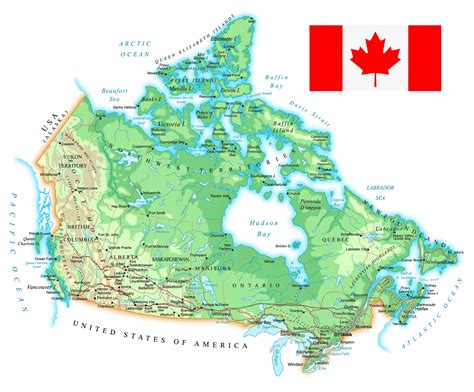 Printable Map Of Canada - Free Printable Templates