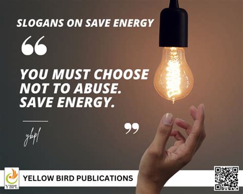 Slogans on Save Energy | Save Energy Slogan in English - Yellow Bird ...