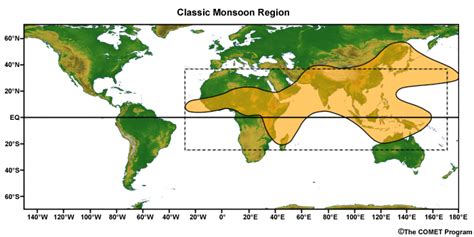 Introduction to Tropical Meteorology, Ch. 3: Global Circulation: 3.5 Monsoons » 3.5.1 Defining ...