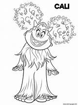 Cali Yeti Smallfoot Coloring Page Printable sketch template