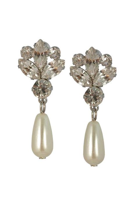 Pearl Drop Earrings - Vintage Chandelier Earrings - 1950s Earrings