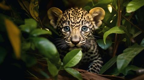 Premium AI Image | Leopard panther cub