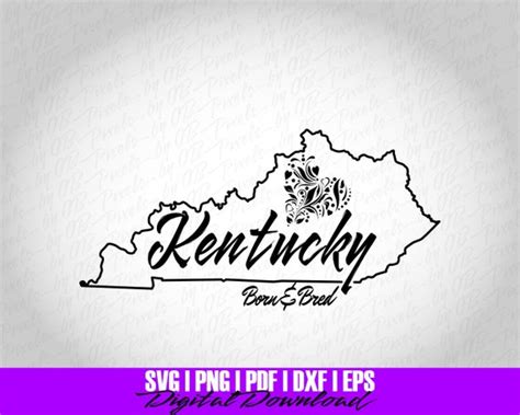 Kentucky SVG Kentucky SVG File Instant Download Kentucky - Etsy