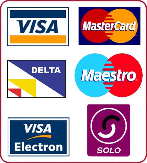 Printable Credit Card Logos