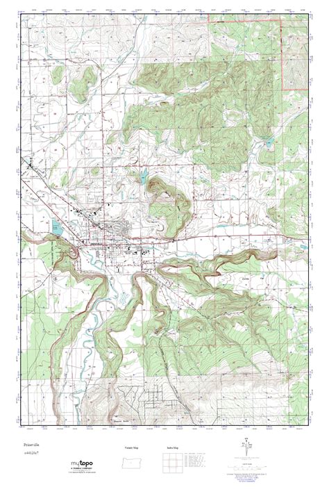 MyTopo Prineville, Oregon USGS Quad Topo Map