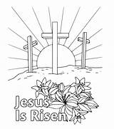 Jesus Is Risen Coloring Page  Free Printable Pages For Kids sketch template