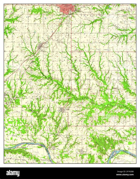 Map of durant oklahoma Cut Out Stock Images & Pictures - Alamy