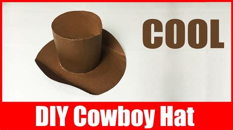 How to Make a Cowboy Hat out of Paper | DIY Paper Hat | Origami Cowboy ...