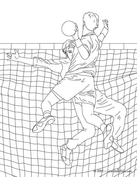 Beach Volleyball coloring page. More sports coloring pages on hellokids ...