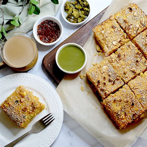 Gujarati Handvo (Savory Rice & Lentil Cake) - Piping Pot Curry