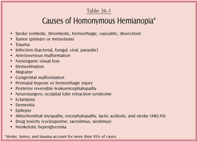 What Is the Evaluation for a Homonymous Hemianopia?