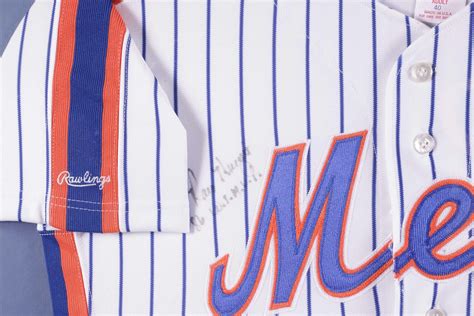 1986 New York Mets World Series Champs Team Signed Game Jersey - 1986 ...