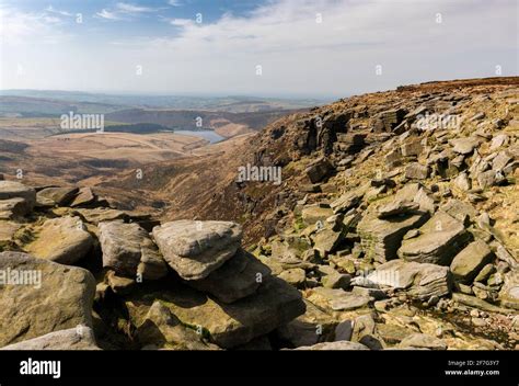 Kinder Downfall, Kinder Scout, Peak District National Park, Derbyshire, UK Stock Photo - Alamy